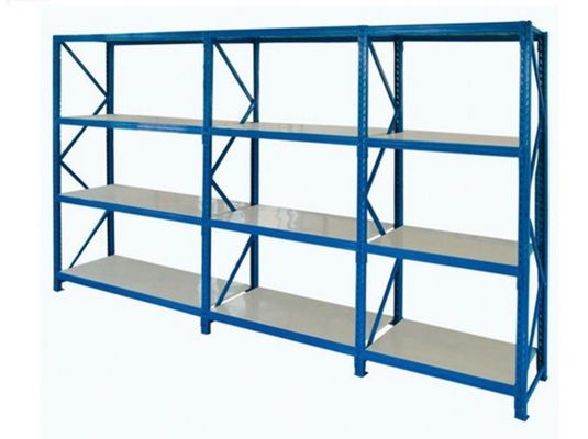 Qualidade  Warehouse Steel Medium Duty Storage Rack With Upright Fram And Beams OEM Service fábrica