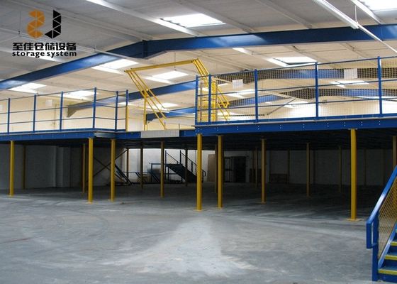 Qualidade  Multi Level Safety Industrial Mezzanine Floors Epoxy Powder Coated fábrica