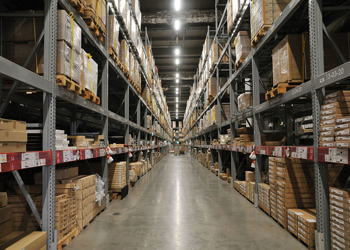 Estantes de armazenamento de aço de carga pesada laminados a frio, sistemas de estantes de armazenamento de armazém