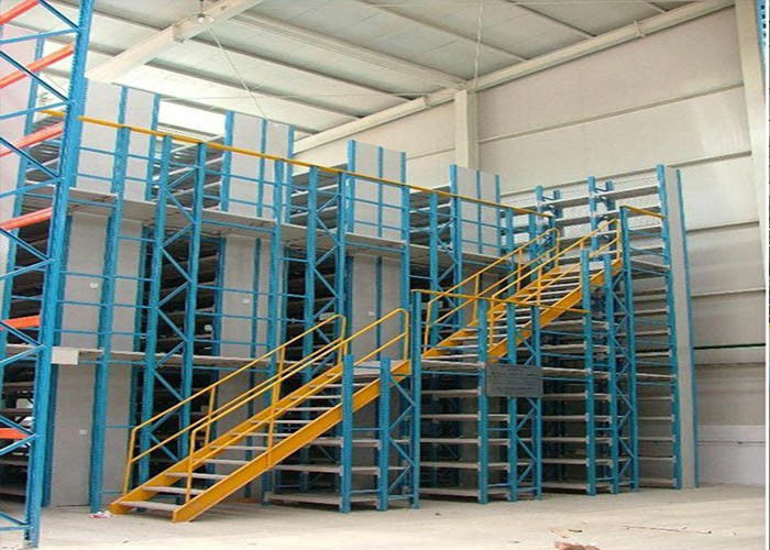 Pallet Rack Mezanino suportado, Armazém de aço Mezanino Piso para armazenamento
