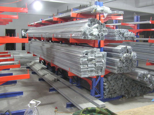 Sistema de rack de armazenamento de cantilever de aço, rack de metal de cantilever industrial