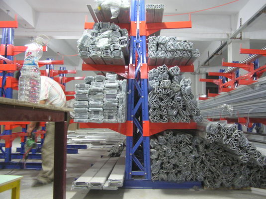 Sistema de rack de armazenamento de cantilever de aço, rack de metal de cantilever industrial