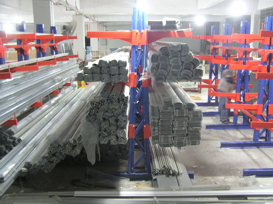 Sistema de rack de armazenamento de cantilever de aço, rack de metal de cantilever industrial