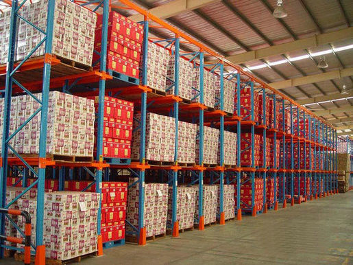 Acero laminado a frio Drive-in Drive-through Racking System para armazém industrial