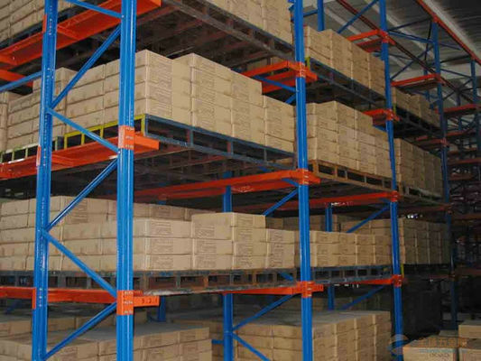 Acero laminado a frio Drive-in Drive-through Racking System para armazém industrial