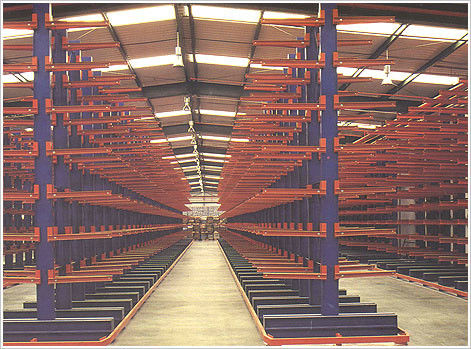 Cantilever de aço industrial para tubos para armazéns pesados Certificado CE