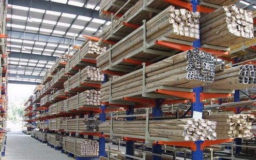 Aço Q235 Braços de estante de cantilever ajustáveis para armazenamento industrial em armazéns