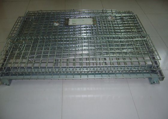 Cageira de malha de arame de aço inoxidável retalhos de arame dobráveis contêineres pesados