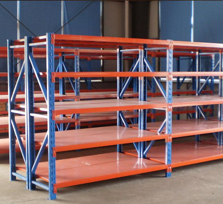 Racks industriais de paletes de comprimento e prateleiras estrutura montada de trabalho médio