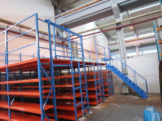 Montar pisos de mezzanine industrial, pallet rack suportado mezzanine