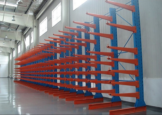 Aço carbono Q235 Cantilever Racks, Racks de armazenamento de matérias-primas