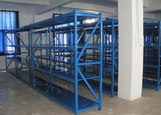Armazenamento de aço Rack de armazenamento de trabalho médio com estrutura vertical e vigas