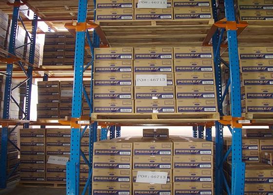 5000 mm Dispositivo de alto volume em estantes de paletes laminados a frio para armazém