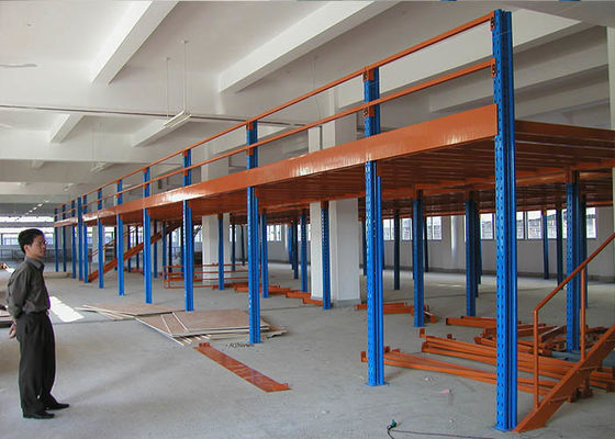 Estruturas de Mezzanine de escritório montadas, Metal industrial Mezzanine piso