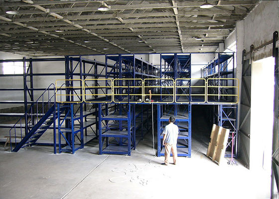 Revestimento em pó de aço industrial pisos de mezzanine com passadiços para armazém