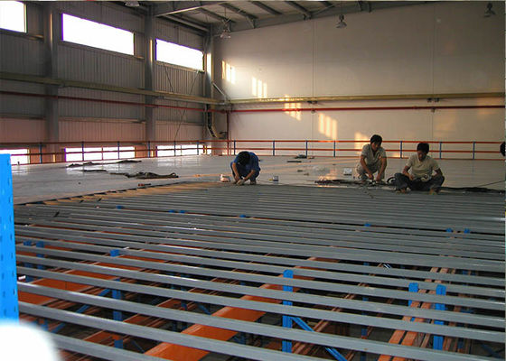 Revestimento em pó de aço industrial pisos de mezzanine com passadiços para armazém