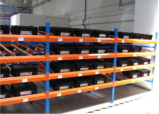 1000 kg/palete Estantes de armazenagem de aço industrial Estantes de fluxo de gravidade no armazém