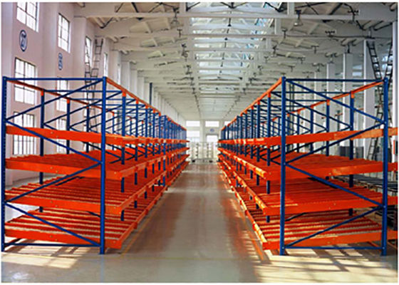 1000 kg/palete Estantes de armazenagem de aço industrial Estantes de fluxo de gravidade no armazém