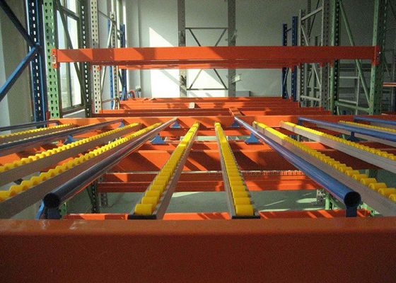 1000 kg/palete Estantes de armazenagem de aço industrial Estantes de fluxo de gravidade no armazém