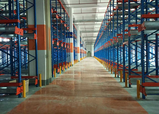 Sistema de rack de paletes de rádio, prateleiras de armazenamento de armazéns industriais