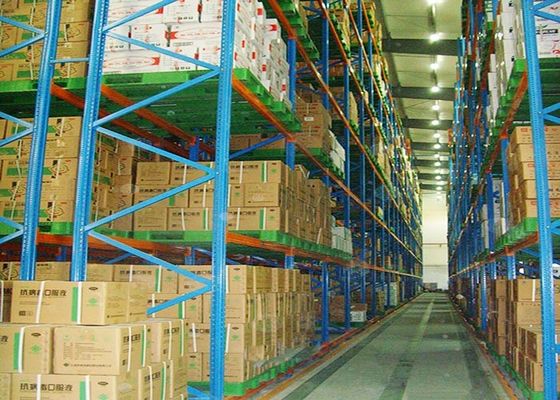 Sistema de armazenagem de estantes de paletes pesados de aço ajustável para armazém