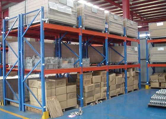 Equipamento de armazenamento de paletes industriais de carga pesada de vários níveis, sistemas de estantes de armazenamento de aço laminado a frio