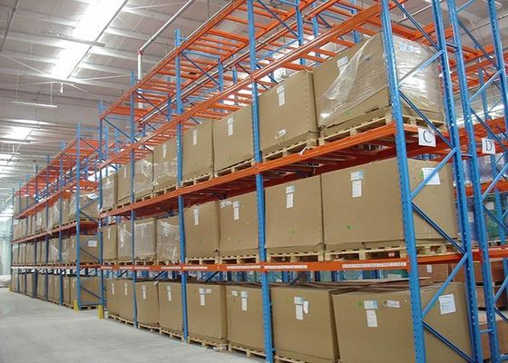 Equipamento de armazenamento de paletes industriais de carga pesada de vários níveis, sistemas de estantes de armazenamento de aço laminado a frio