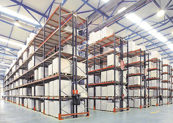 Unidades do sistema de estantes de armazenamento de paletes metálicas industriais 3000 kg por nível