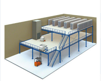 Revestimento em pó de aço industrial pisos de mezzanine com passadiços para armazém