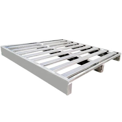 Paleta de aço de depósito pesado, paleta de aço de empilhamento de logística galvanizada