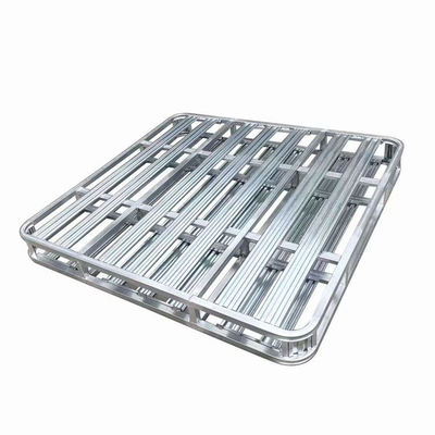 Paleta de aço de depósito pesado, paleta de aço de empilhamento de logística galvanizada