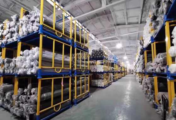 Equipações de armazenamento empilháveis de carga pesada Equipações de prateleiras empilháveis montáveis / dobráveis