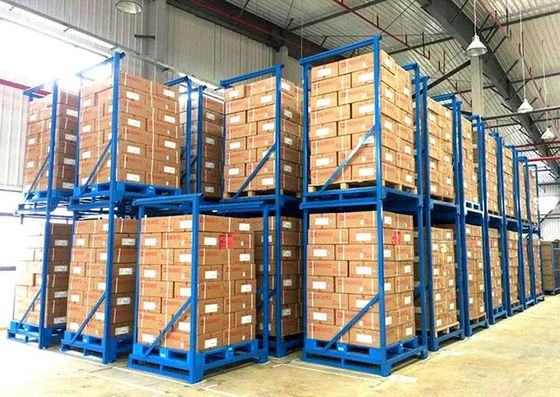 Estantes de armazenamento de aço empilháveis para armazém