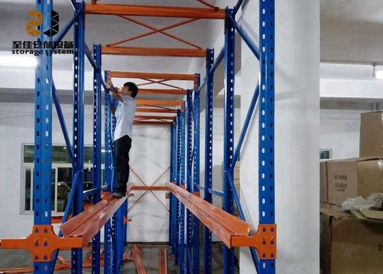 Dispositivo revestido com pó em estantes de paletes de aço laminado a frio ODM / OEM Disponível