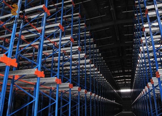 Fácil Instalação Drive In Pallet Racking / Flow Through Pallet Racking System