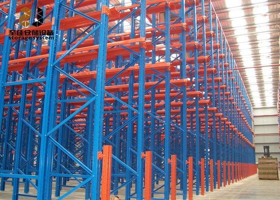 Fácil Instalação Drive In Pallet Racking / Flow Through Pallet Racking System