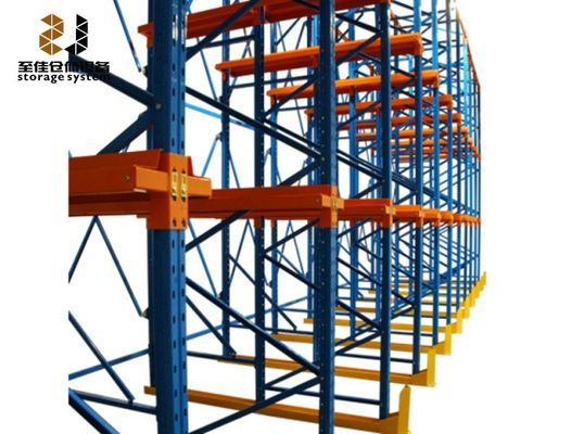Fácil Instalação Drive In Pallet Racking / Flow Through Pallet Racking System