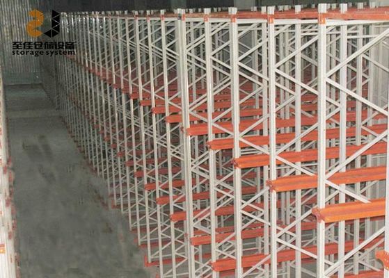 Armazém Sistema de Estantes de Paletas de Alta Densidade, Montar Sistemas de Estantes de Fluxo de Paletas