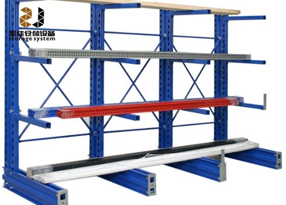 250-800lbs Cantilever Pallet Racking Powder Coating Cantilever Rack
