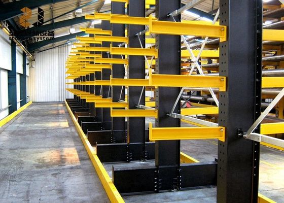 Repositorios de armazenamento de aço de revestimento em pó de cantilever, repositorios de cantilever pesados