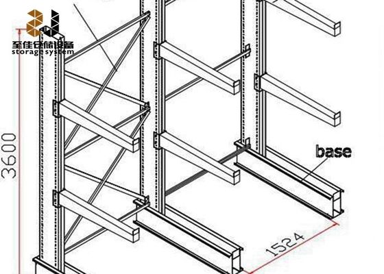 Pallet Racking Anti-corrosião para armazenamento de tubos