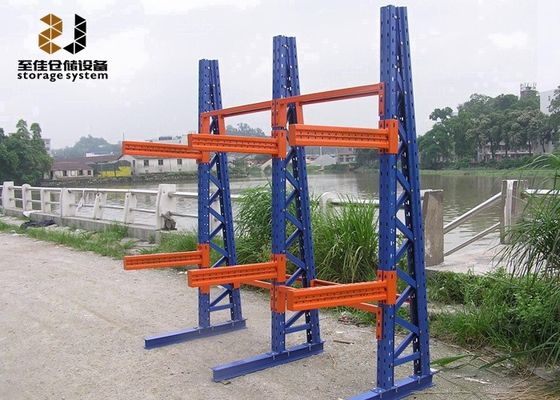 Cantilever Rack de madeira, Metal Cantilever Rack Sistema de prateleira de canteiro pesado