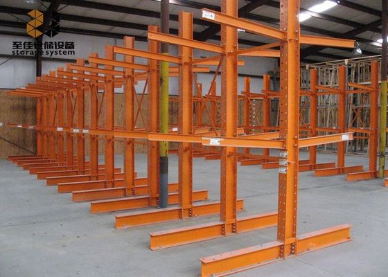 Cantilever Rack de madeira, Metal Cantilever Rack Sistema de prateleira de canteiro pesado