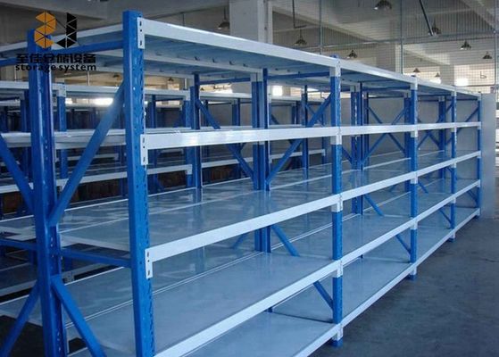 Racks industriais de metal galvanizados revestidos com pó para armazenagem em armazém