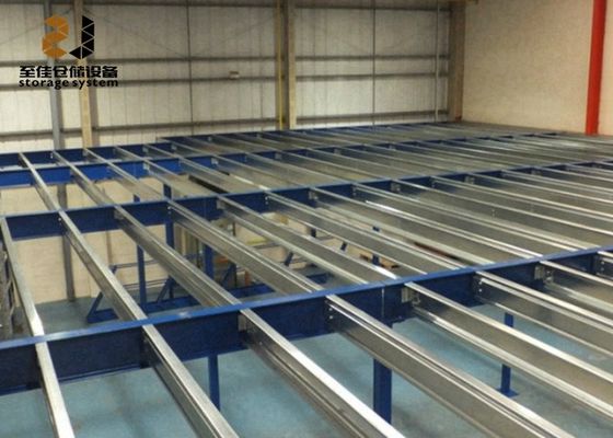 Aço Q235 / 245 Revestimento sem parafusos / rivet, Armazém Mezzanine Pavimentos para Construção