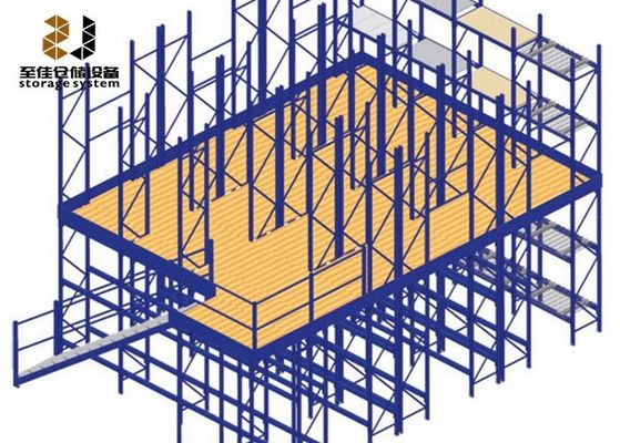 Pavimentos comerciais de mezzanine estáveis, plataformas de armazenamento de mezzanine para oficina