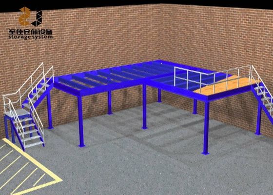 Pavimentos industriais de mezzanine personalizados 500 kg/m2-1500 kg/m2 Estruturas de mezzanine de escritório
