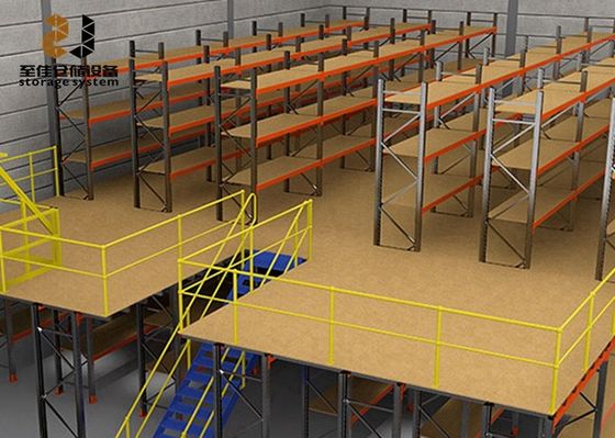 Mezanino Industrial Econômico Piso de Aço Q235 Sistema de Mezanino de Armazém