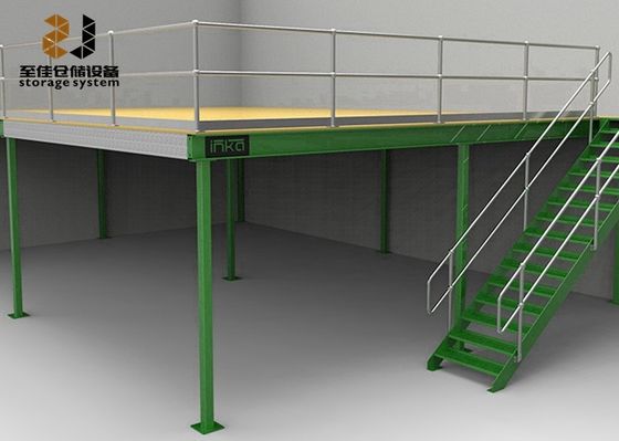 Pavimentos industriais duráveis de mezzanine / prateleiras de rivetes sem parafusos 5 anos de garantia