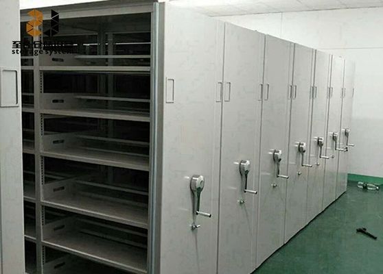 Unidade de prateleira móvel de fechadura de 3 pontos para museu / hospital